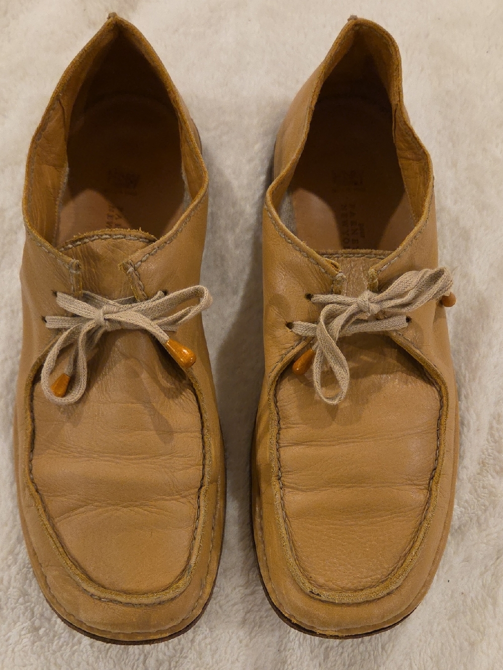 Handmade Italian Leather Moc Toe Shoes Pour Barneys New York 38